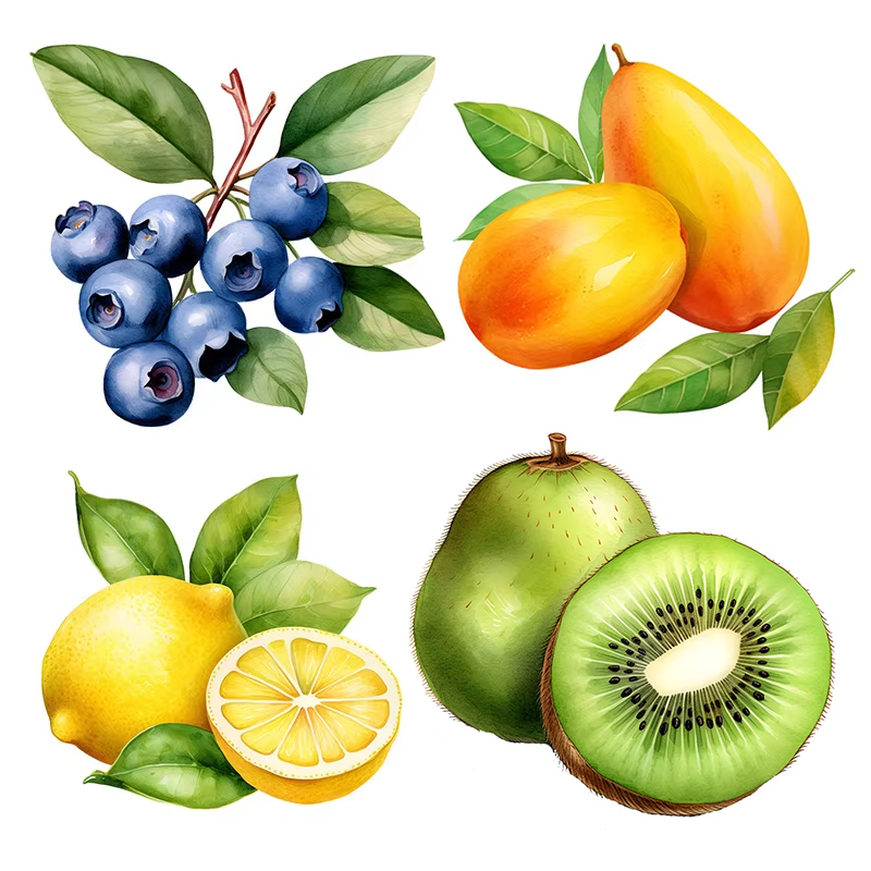 Kitchen Queen - Adesivi murali autoadesivi con frutta, decorazione