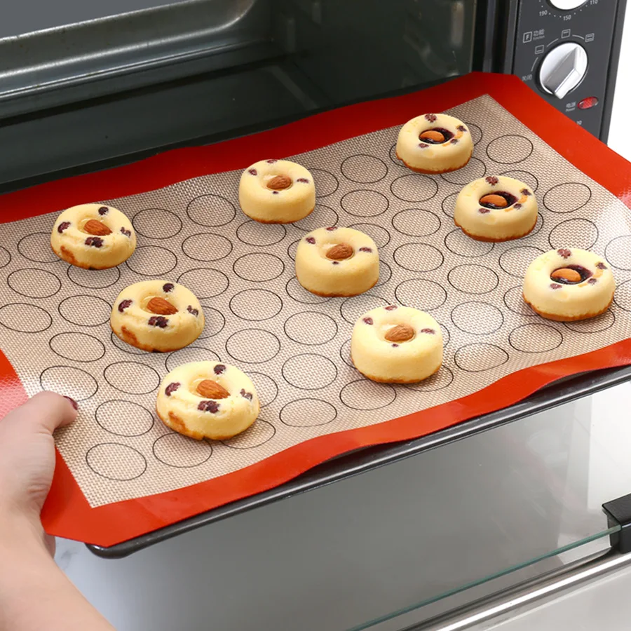 Kitchen Roll Baking - Tappetino antiaderente in silicone per macaron,
