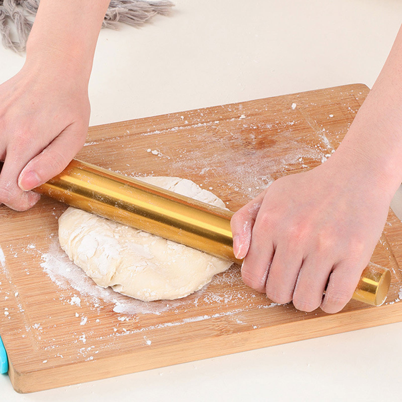 Kitchen Roll Baking - Mattarello in Acciaio Inox Dorato per