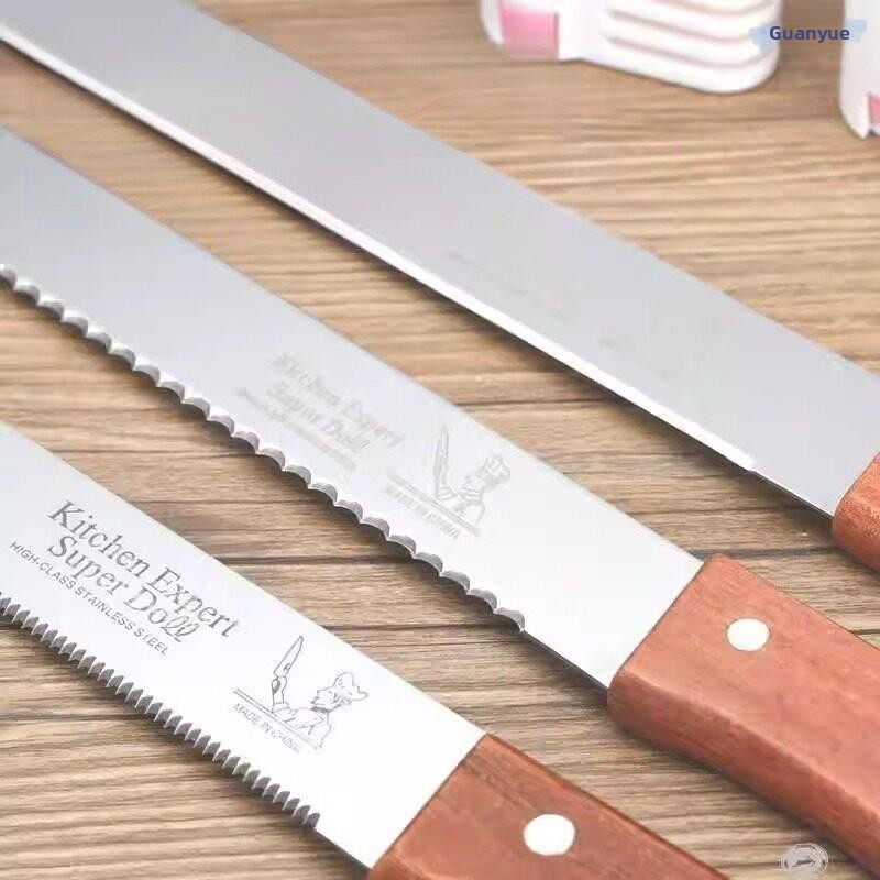 Kitchen Baking Equipment - Tagliapane Dentellato in Acciaio Inossidabile, Affettatrice