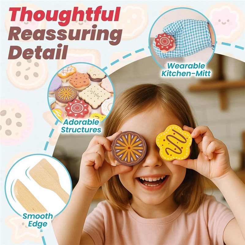 WOWFU-Set di biscotti in legno - Baking Kitchen For Kids recensione e prezzo