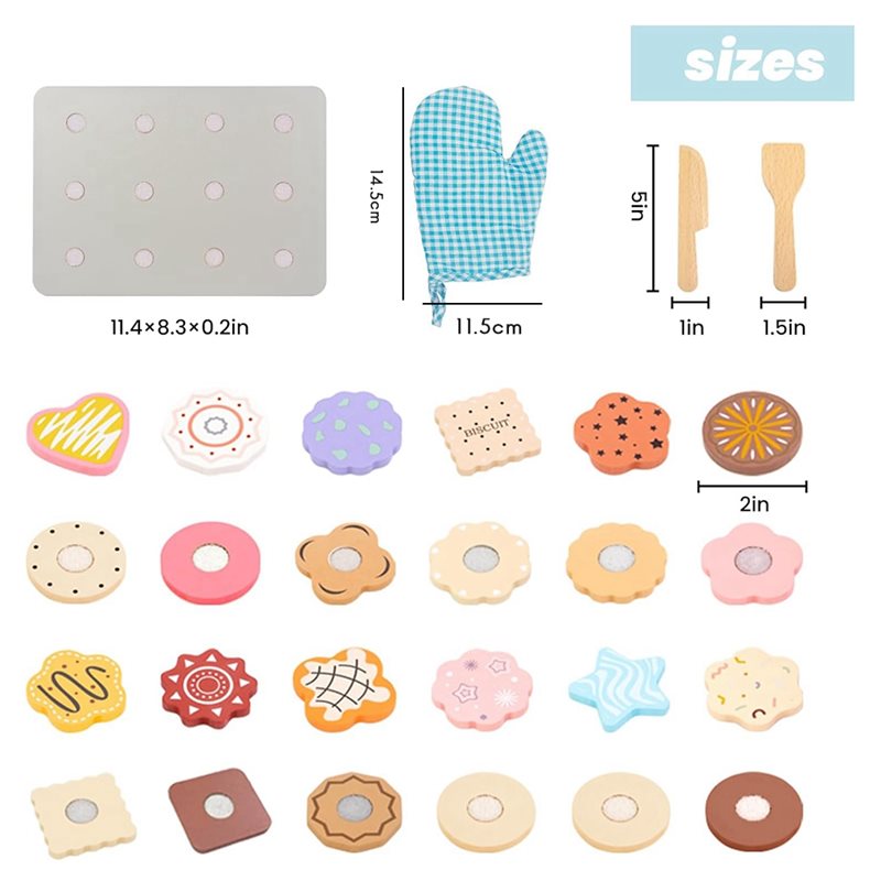 WOWFU-Set di biscotti in legno - Baking Kitchen For Kids recensione e prezzo