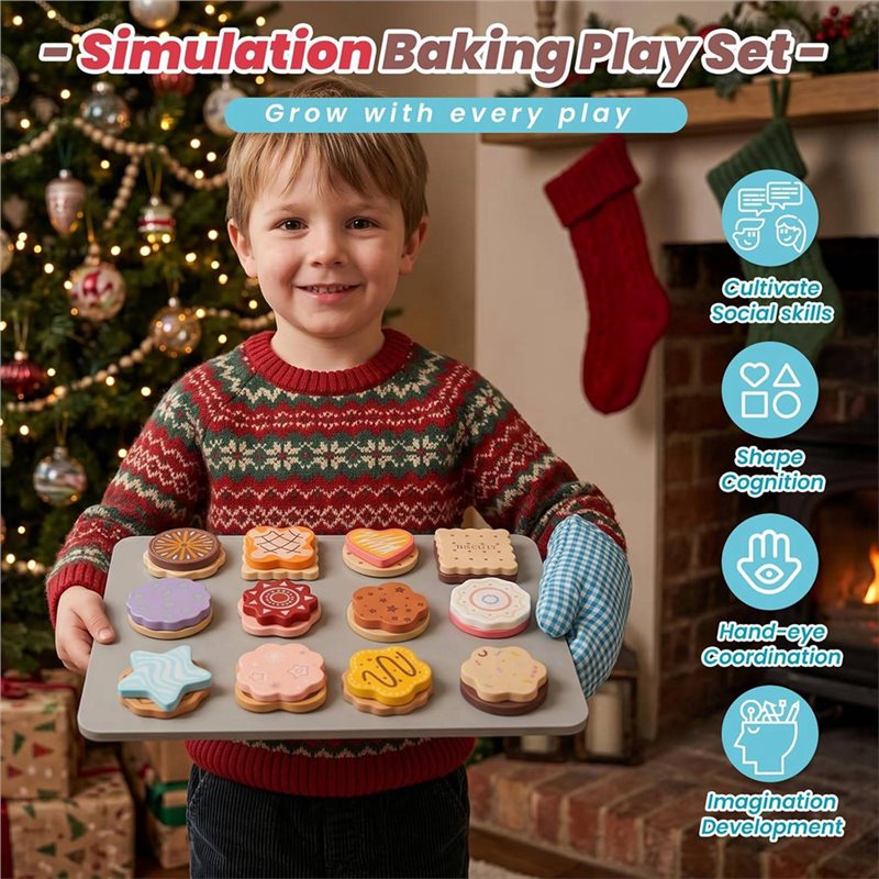 WOWFU-Set di biscotti in legno - Baking Kitchen For Kids recensione e prezzo