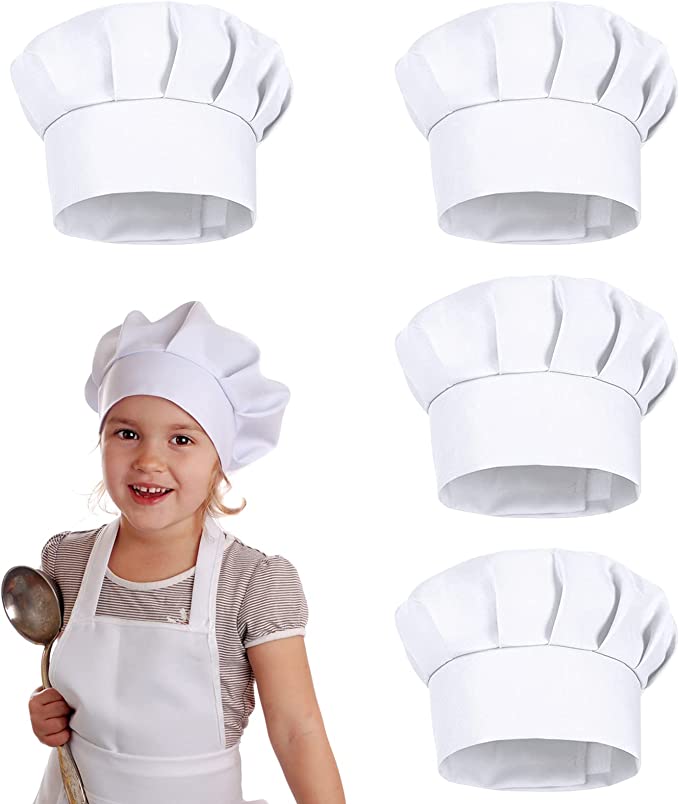 Set di 4 Cappelli da Cuoco per - Baking Kitchen For Kids recensione e prezzo
